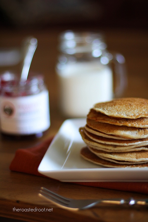Gluten Free Peanut Butter & Jelly Pancakes