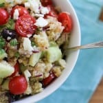 Greek Quinoa Salad | http://www.theroastedroot.net