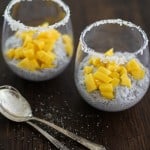 Coconut Chia Seed Pudding with Mango - dairy-free, sugar-free, gluten-free and paleo friendly! | http://www.theroastedroot.net