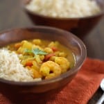 Coconut Shrimp and Chickpea Curry | http://www.throastedroot.net