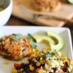 Southwest Veggie Burgers with Black Bean and Corn Salsa
