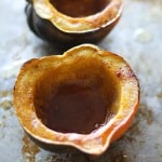 Roasted Acorn Squash with Bourbon Butter and Honey