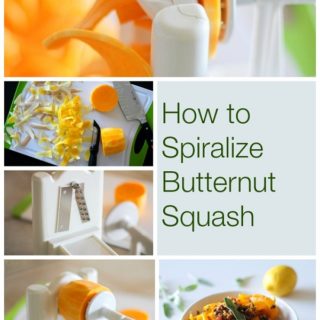 How to Spiralize a Butternut Squash @roastedroot
