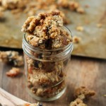 Grain-Free Tahini Granola - refined sugar-free and paleo! | TheRoastedRoot.net #breakfast #recipe #glutenfree #healthy