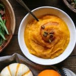 Mashed Kabocha Squash with honey - a simple and healthful side dish recipe for the holidays #healthy #paleo