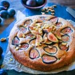 Almond Flour Fig Cake - grain-free and paleo-friendly | TheRoastedRoot.net #healthy #glutenfree #paleo #dessert
