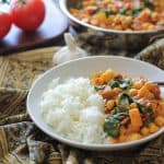 Easy 30-Minute Chana Saag - a classic vegetarian Indian dish | TheRostedRoot.net #healthy #vegan #vegetarian #dinner #recipe