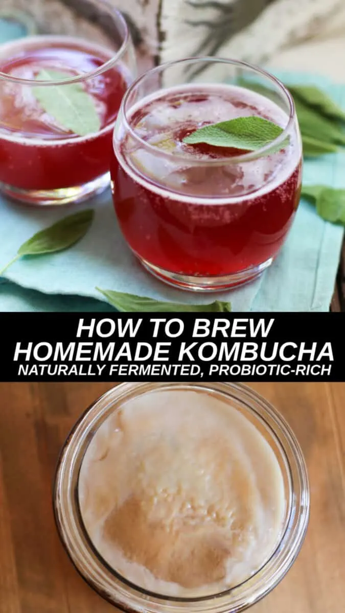 Learn how brew kombucha at home using a SCOBY and black tea. Complete with instructions on how to properly do a secondary fermentation. Rejoice in the art of naturally fermented probiotic drinks!