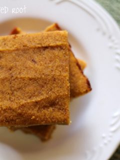 Coconut Flour Pumpkin Squares