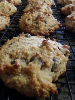 chocolate chunk almond flour scones