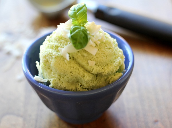 Basil Coconut Milk Ice Cream