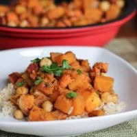 Butternut Squash and Sweet Potato Tagine - a nutritious vegan dish surely to please the whole family | TheRoastedRoot.net