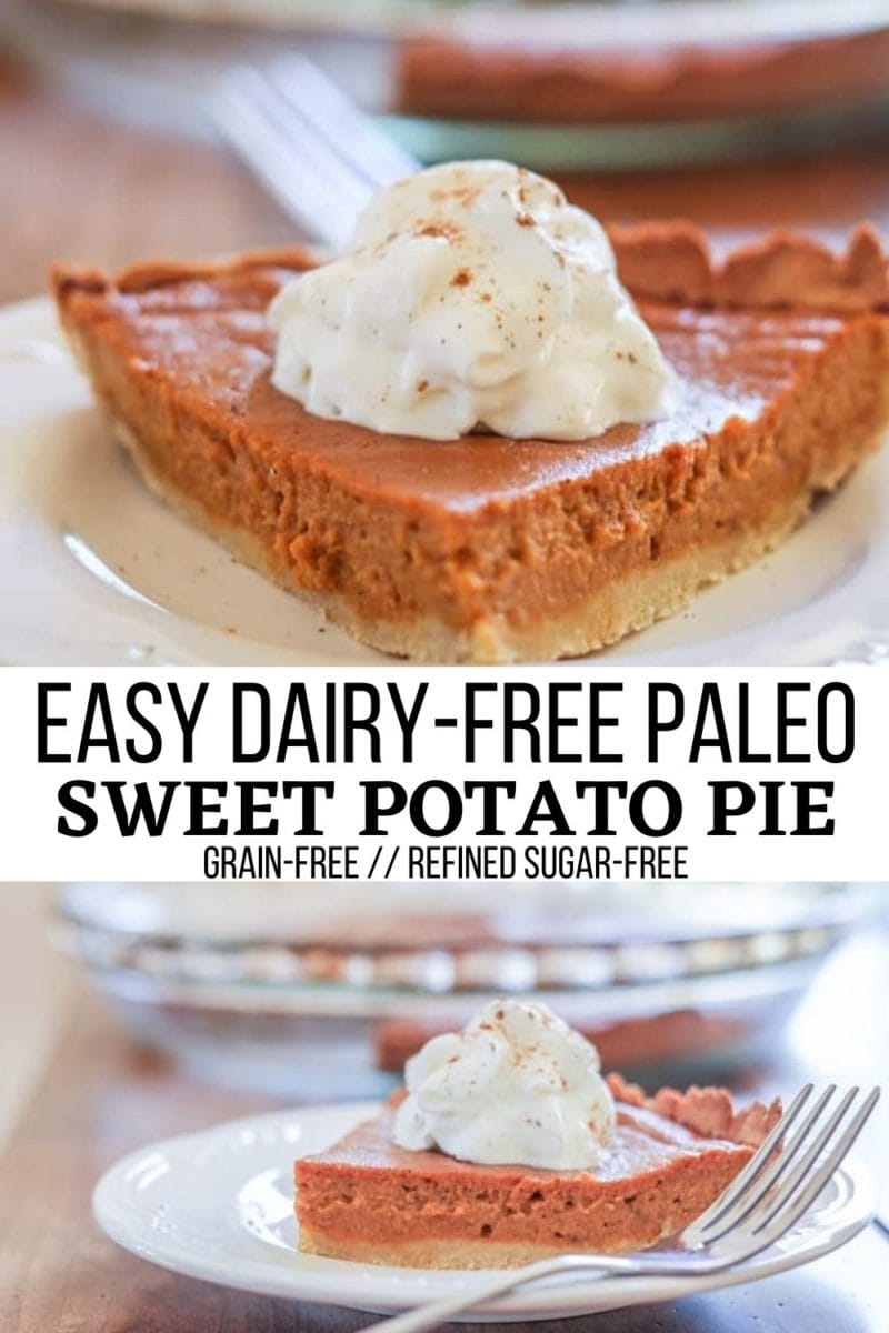 Paleo Sweet Potato Pie - grain-free, dairy-free, refined sugar-free, easy to make and so delicious!