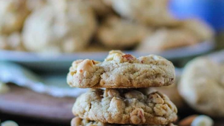 Roasted Almond Cardamom White Chocolate Chip Cookies - absolutely delicious unique cookie recipe that happens to be gluten-free! | TheRoastedRoot.net