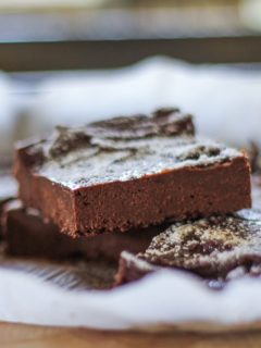 Garbanzo Bean Brownies - dairy free, gluten free, sugar free, and healthy! | TheRoastedRoot.net #dessert #chocolate #glutenfree