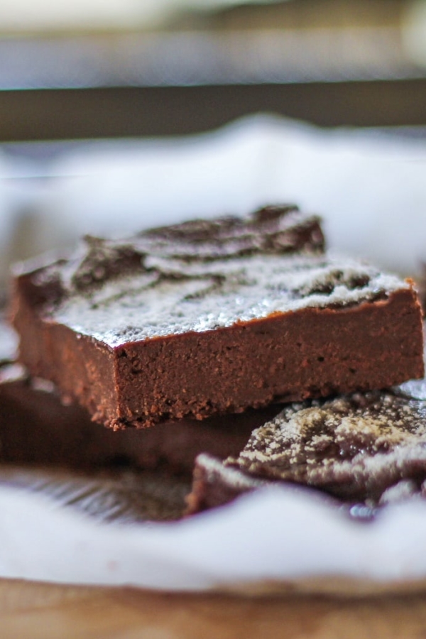 Garbanzo Bean Brownies - dairy free, gluten free, sugar free, and healthy! | TheRoastedRoot.net #dessert #chocolate #glutenfree