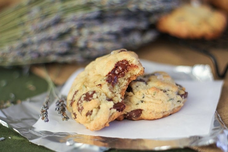 Lavender Chocolate Chip Cookies (gluten-free)