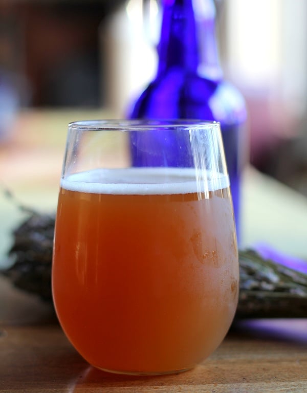 Homemade Lavender Kombucha