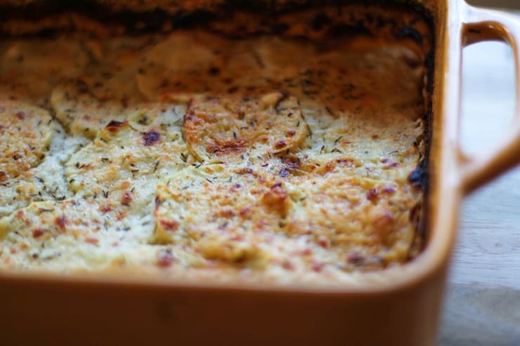 Parsnip Gratin - a cheesy, comforting, delicious side dish