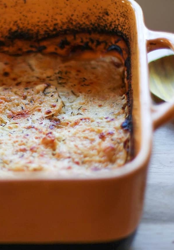 Parsnip Gratin - a cheesy, comforting, delicious side dish