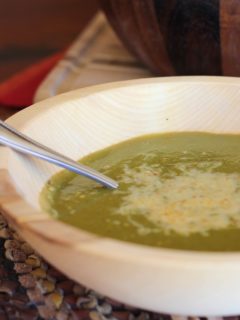 Roasted Eggplant Split Pea Soup #vegetarian #healthy #recipe