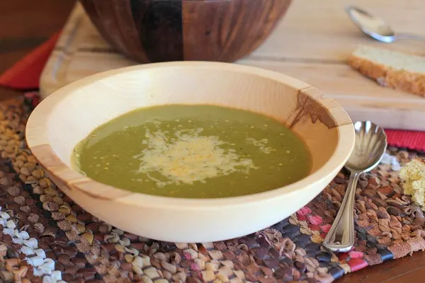Roasted Eggplant Split Pea Soup | https://www.theroastedroot.net Roasted Eggplant Split Pea Soup