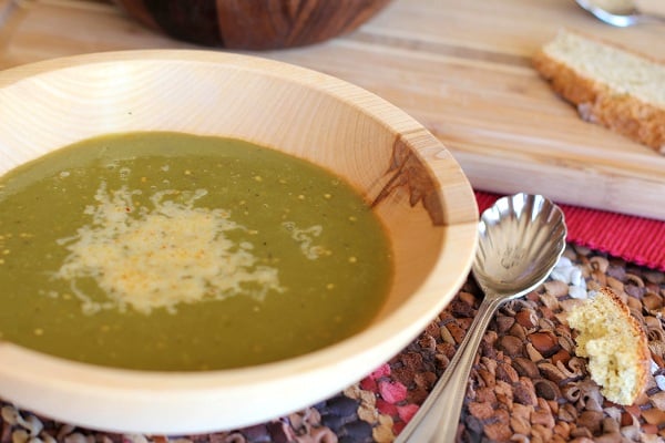 Roasted Eggplant Split Pea Soup