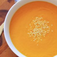 Thai Carrot Soup - vegan, paleo, gluten-free, easy to make! | TheRoastedRoot.net #healthy #recipe #paleo