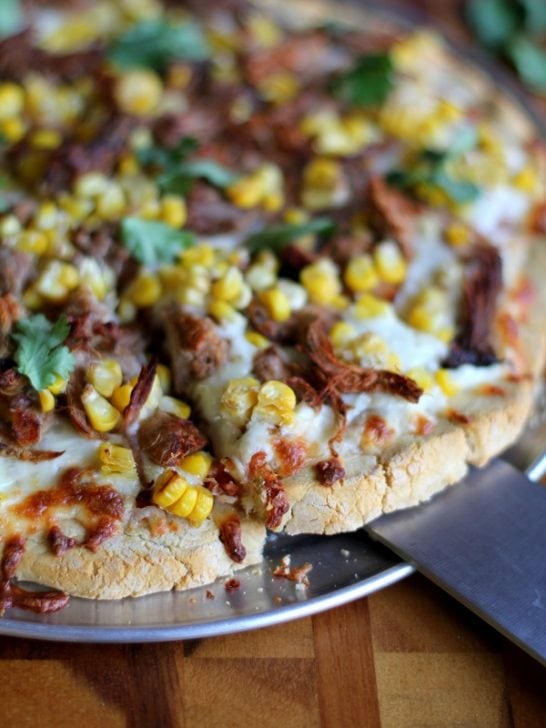 Gluten free Carnitas Taco Pizza