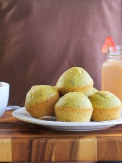 Gluten free lemon poppy seed muffins