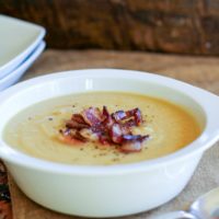Easy Creamy Cauliflower Soup | dairy-free, gluten-free, and healthy #paleo