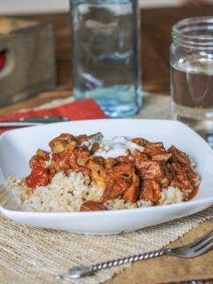 Easy Crock Pot Lamb Curry - this simple approach to lamb curry only takes about 15 minutes to prepare - set it and forget it! #paleo #glutenfree #dinner #recipe