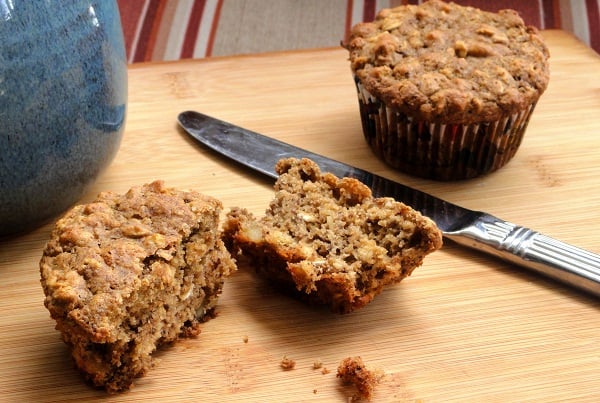 Oatmeal Walnut Muffins