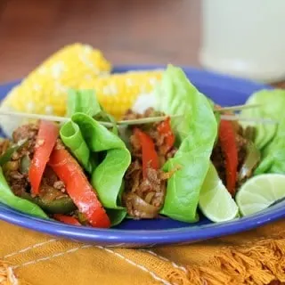 Turkey Fajita Lettuce Wraps