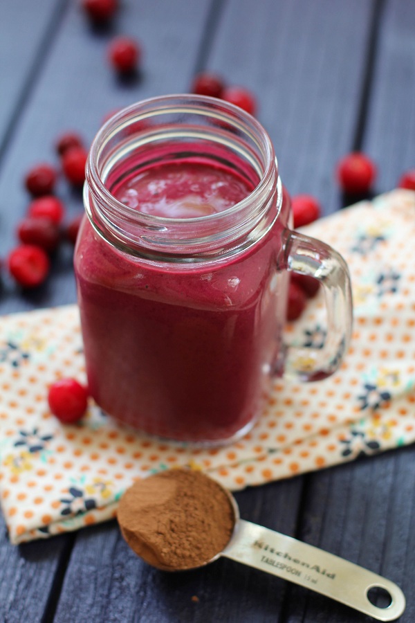 Chocolate beetroot smoothie + a cookbook update!