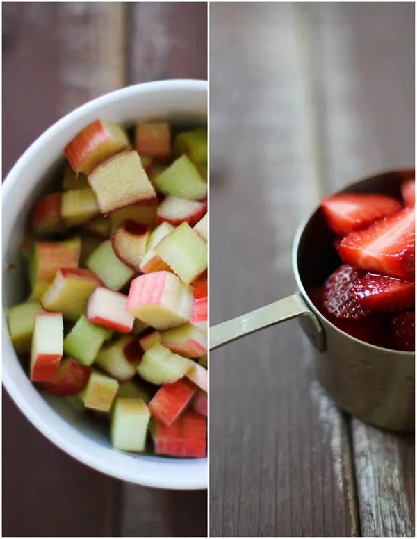 Gluten Free Strawberry Rhubarb Cake