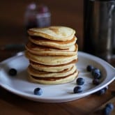 Gluten free yogurt pancakes | https://www.theroastedroot.net