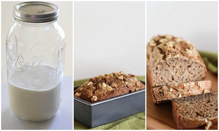 how to make vegan sourdough banana bread