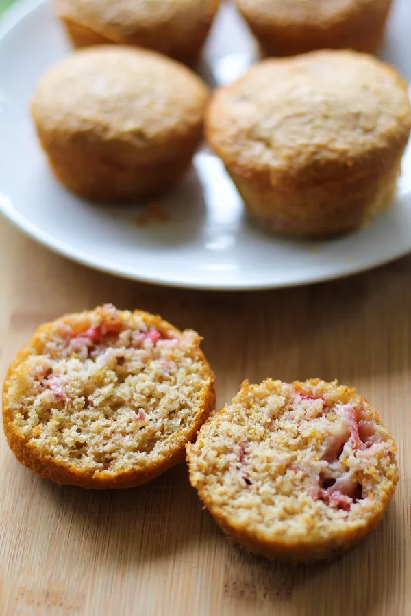 Strawberry Orange Muffins with Spelt Flour | https://www.theroastedroot.net