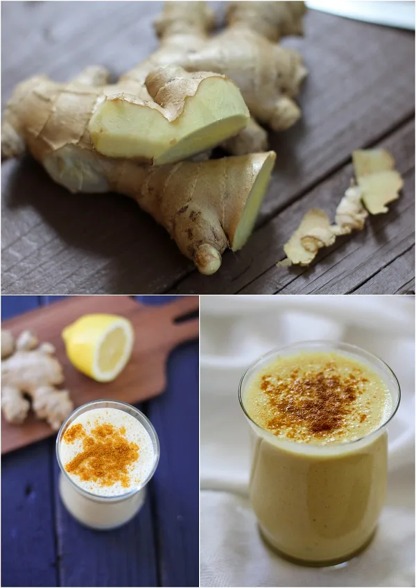 Turmeric Lassi with Ginger | https://www.theroastedroot.net