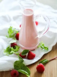 Creamy Raspberry Vinaigrette | https://www.theroastedroot.net