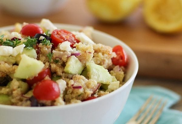 Greek Quinoa Salad | http;//www.theroastedroot.net
