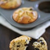 Gluten Free Blueberry Chocolate Chunk Muffins | https://www.theroastedroot.net