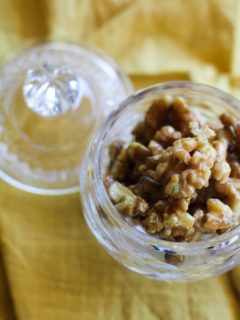 Rosemary Candied Walnuts | https://www.theroastedroot.net