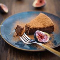 Gluten Free Chocolate Fig Cake | https://www.theroastedroot.net