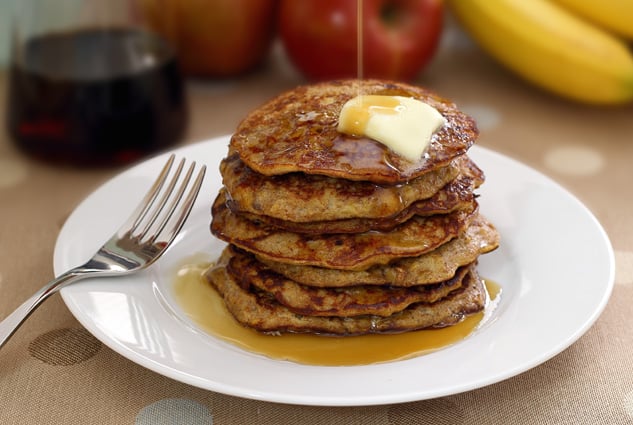 Paleo Apple-Cinnamon Pancakes from Paleo Newbie