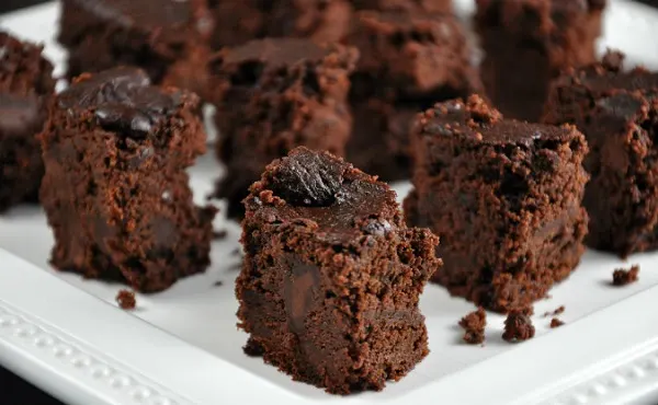 Slow Cooker Triple Chocolate Brownies from All Four Burners