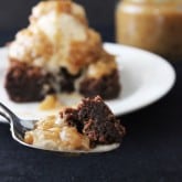 Gluten Free German Chocolate Brownie Sundaes