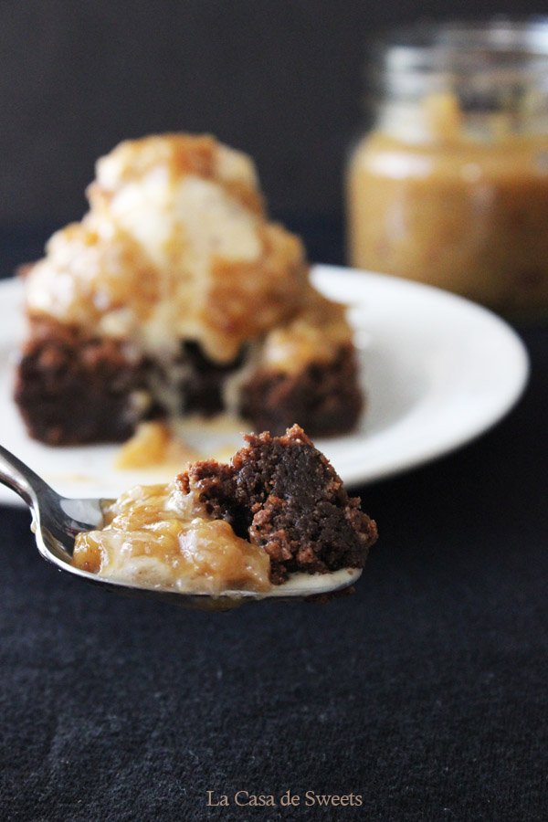 Gluten Free German Chocolate Brownie Sundaes