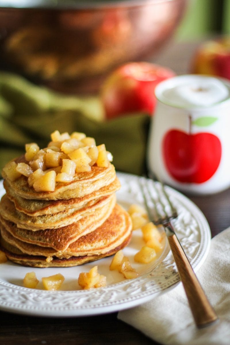 Coconut Flout Apple Pancakes - paleo, grain-free, refined sugar-free and delicious!